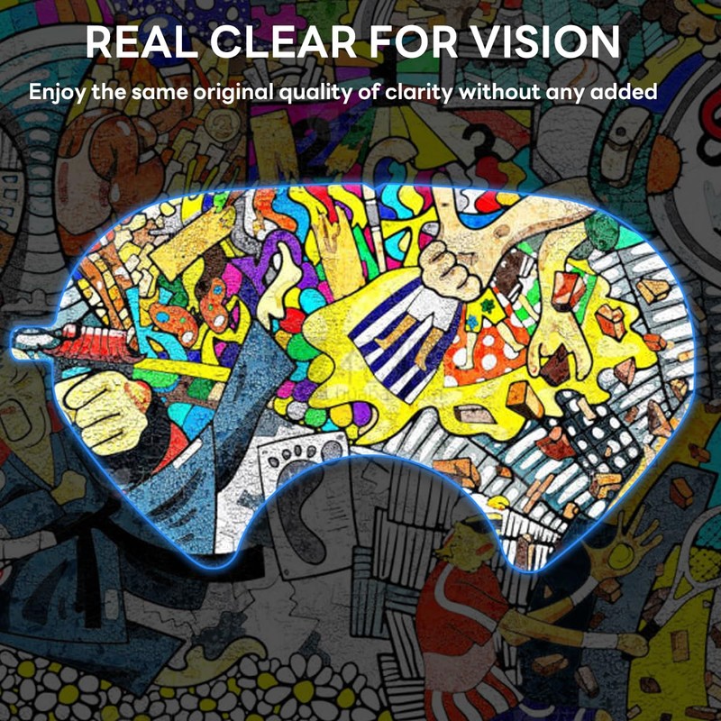 Vukehon 50 Pack Full Face Respirator Mask Peel Off Lens