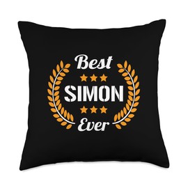 Best Simon Ever Funny Saying First Name Simon Throw Pillow