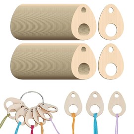 50 pcs Wooden Cross Stitch Sewing Tools Embroidery Floss Organizer, Floss Drops, Cross Stitch Thread Organizer, Embroidery Floss Storage,Teardrop Wood Thread Drops Floss Bobbins