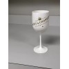Moet Wine Champagne Goblets Glasses White Plastic 8.5" Tall -