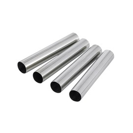 Fantes Mini Cannoli Maker Forms, Stainless Steel, Set of 4, The Italian Market Original since 1906