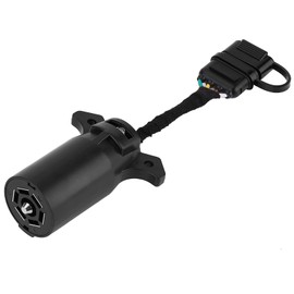 7 4 Pin Trailer Plug Adapter Blade Round Socket Connector Converter Towbar Camping RV Business & Industry, Electronics & Measurement Technology, Plug, Switch & Cable!
