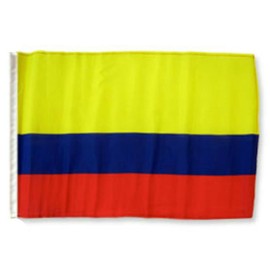 Colombia 12"x18" Sleeved Polyester Garden Flags