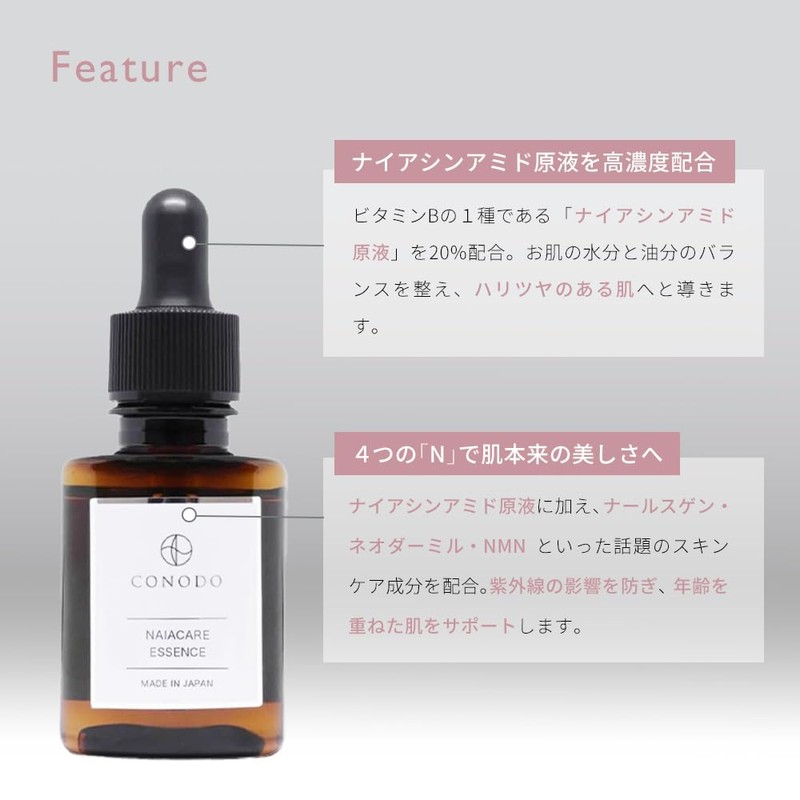 【Contains 20% Niacinamide】CONODO Niacinamide Skin Serum 30ml CICA Hyaluronic Acid