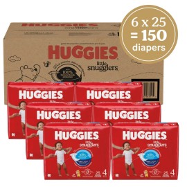 Huggies Little Snugglers Disposable Diapers - Size 4 - 150ct