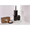 WENKO Rotello Toilet Brush Set Black