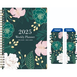 Finyoffiy 2025 Planner - Planner 2025, Jan. 2025 - Dec. 2025, 2025 Planner Weekly and Monthly, 2025 Calendar Monthly Planner,8.5" x 6.2",Daily Organizer (A)