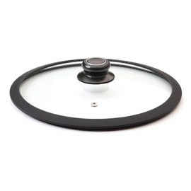 Black Cube Pots & Pans Set Lid - 11-Inch, Black, Tempered Glass - Fit Induction & Nonstick Cookware, Skillets & Frying Pans