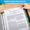 HABGP 3 Ring Binder Dividers with Tabs 11 x 8