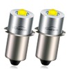 Ruiandsion Upgrade LED Flashlight Bulb P13.5S 6-24V LED Bulb 6V