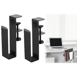 ZDL Adjustable Desk Side Laptop Holder, Desk Side Hanging Laptop Holder, Side Shelf on Desk, Laptop Holder Table Sides, Hanging Notebook Storage Clip