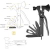 14-in-1 Multi-Tool Survival Axe Hammer | Stainless Steel | Compact