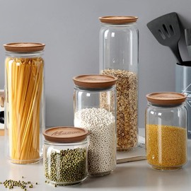 6 count  Wide Mouth Mason Jar Lids Acacia  Jars Lid Decorative Glass Canning Jars with Wooden Lid  Canning Lids for Jar Cover Kitchen Accessories Cute Oui Yogurt Jar Lids - Color: Wide Mouth, Size: 4 Pcs