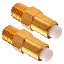 Thermal Release Valve, 2Pcs 1/4Inch Brass Safety Relief Valve Temperature Control Valve for Pressure Washer Pump