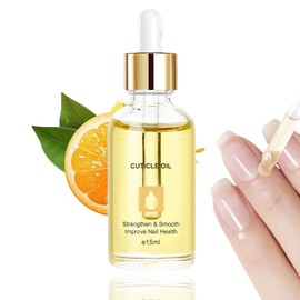 15 ml Nail Care Oil - Cuticle Oil for Nourishing Nails - Nail Cuticle Oil with Pipette - Sweet Orange Cuticle Oil Nail Care Products - Moisture Nail Strengthening Oil