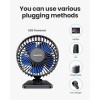 Unbranded Gaiatop USB Desk Fan Blue – Quiet Mini Portable