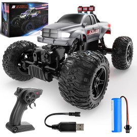 BEZGAR Remote Control Monster Trucks for Boys Age 4-7 - 1:14 All Terrain Rc Truck for Kids with Rechargeable Battery, 2.4GHz Remote Control Cars for 8-12 Year Old Boys Girls, Monster Trucks Toys
