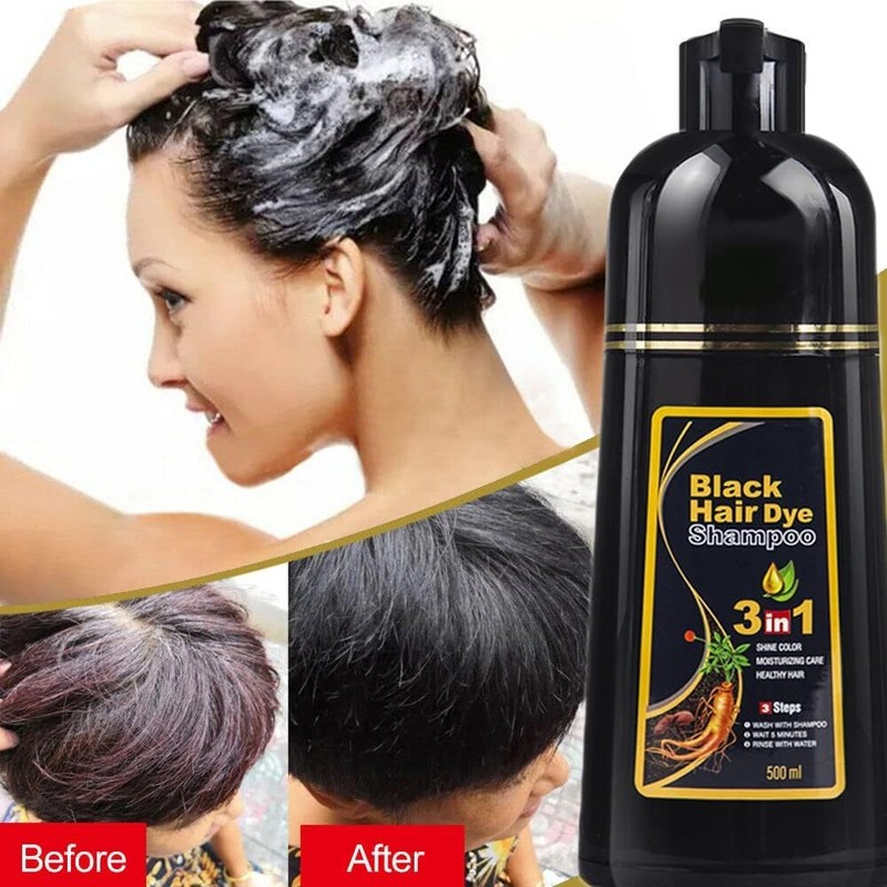 URBANMAC Herbal 3 in 1 Hair Dye Instant Black Hair