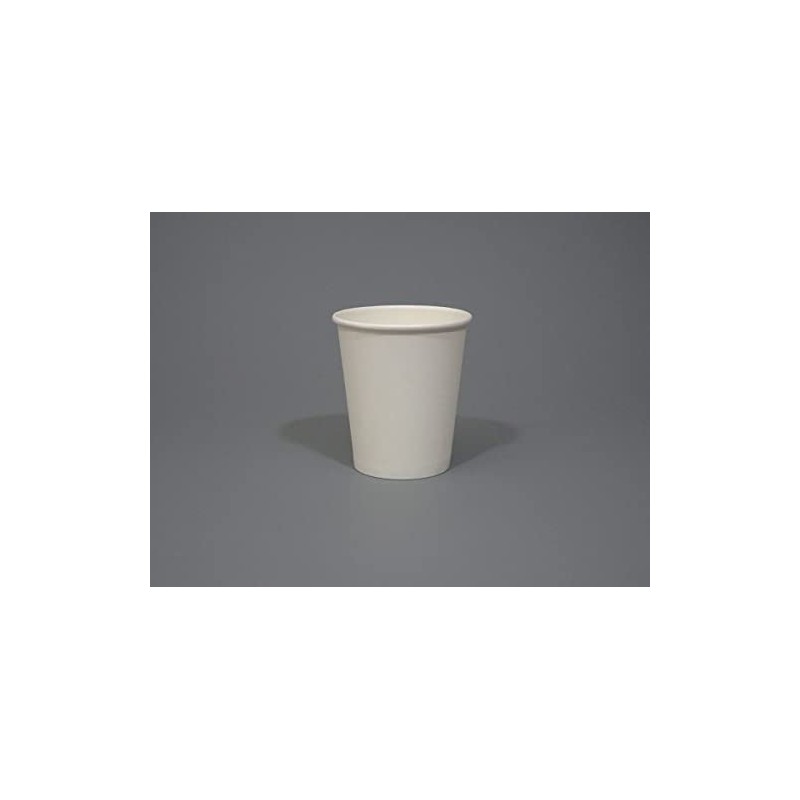 GreenFeel 100 x 7oz/198ml Paper Cups White Single Wall -