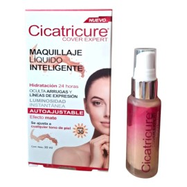 Cicatricure Cover Expresion Maquillaje Liquido 30ml Autoajustabe