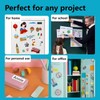 HUSPER Adhesive Magnetic Sheets, 8 Pack 8.5" x 11" Flexible