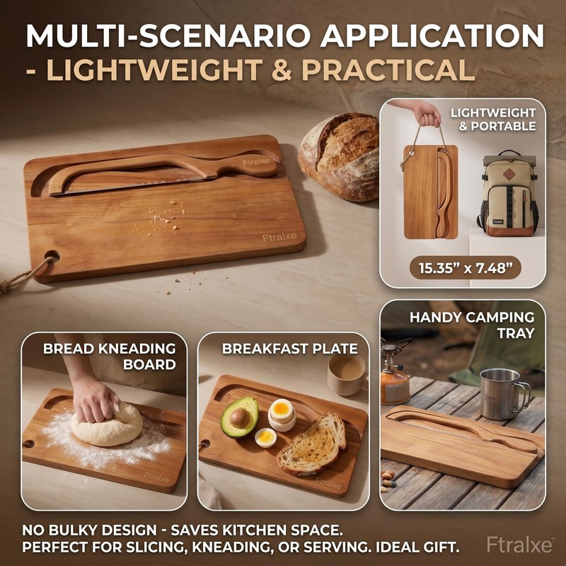 Sourdough Bread Slicer | Bread Cutting Board | 420 Stainless
