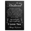 Dolimifa to My Husband Engraved Wallet Insert Card - I