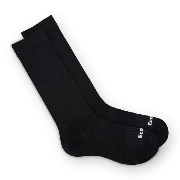 Bamboo Graduated Knee High Mild Compression Socks | Improves Blood Circulation | Reduces Swelling | Odor & Blister Free
