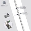 NKlaus 12492 Men's Bracelet 925 Sterling Silver 20 cm Venetian