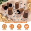 SENLINLIN Würfelbecher Set 6 Würfelbecher Leder mit 30 Würfeln, PU
