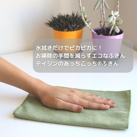 Teijin Achikotchi Dish Towel, Large, New Color Series, Made in Japan, Microfiber (Khaki)