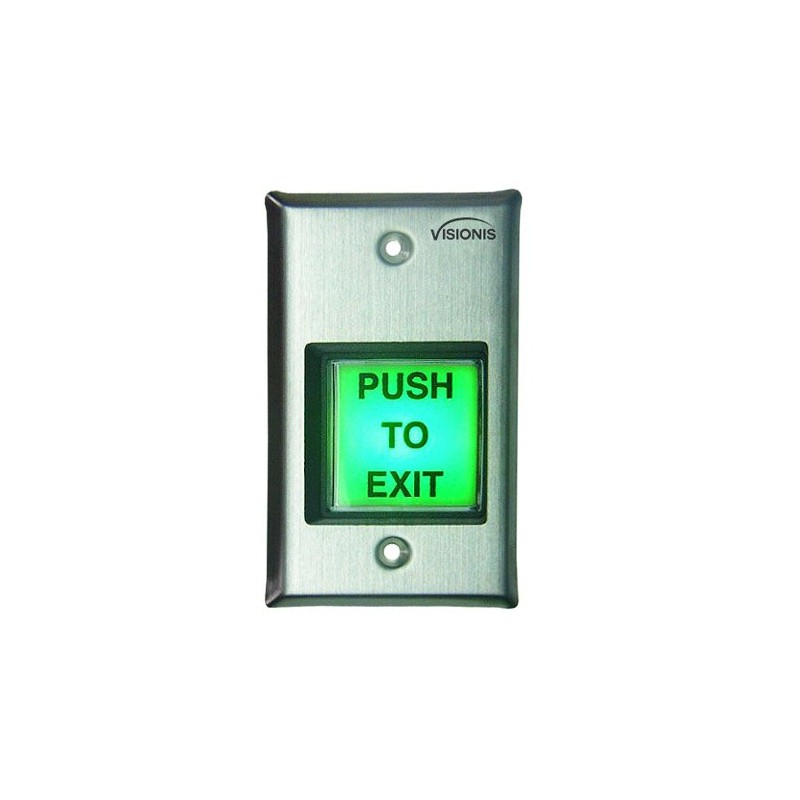 Visionis 2 Pack FPC-7491 VIS-7000 Green Square Push to Exit