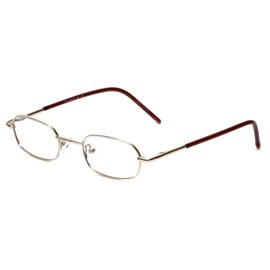 Calabria Flex Plus KIDS 98 Oval Blue Light Blocking Reading Glasses +3.00 Gold Tortoise Havana Girls