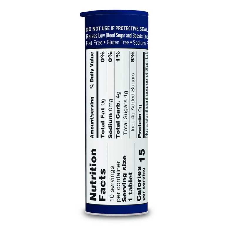 TRUEplus Glucose Tablets, Raspberry Flavor - 6X 10ct Tubes