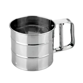 IBILI" Bistrot Flour Sifter, Stainless Steel Silver, 10 x 10 x 17 cm