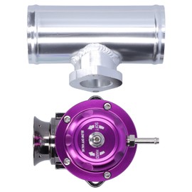 Tomvorks Válvula de Soplado de Aluminio del de Resorte Dual, 30 Psi, Sonido del Corazón, 8 Puertos de Descarga de 2,5 Pulgadas Typers de Tubería de Brida Universal, SDD-BovgrsBL para (Violeta)