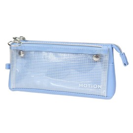 Kamiojapan 224403 MOTION Pencil Case, Sankaku Multi Pen Case, Blue
