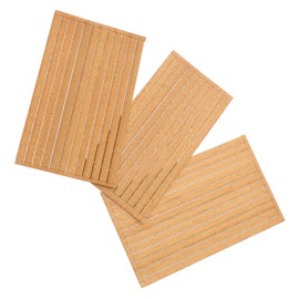 TOYANDONA 80Pcs Solid Wood Boat Decking Strips - Cherry Maple Oak Teak for DIY Boat Model Flooring - Easy Assembly Miniature Accessories