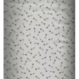 Robert Kaufman On the Lighter Side gray  silver arrows western Kaufman fabric