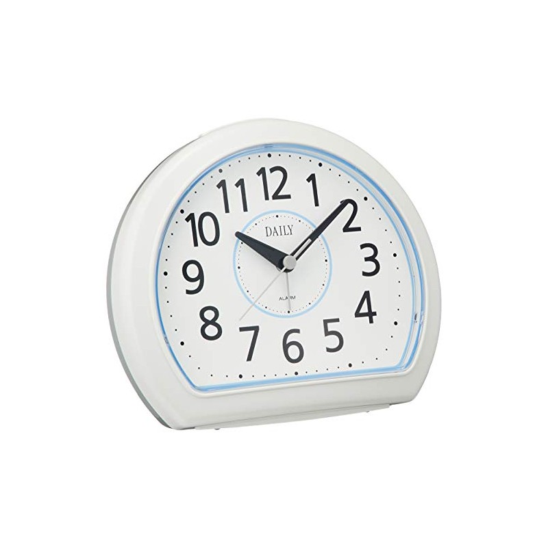 Rhythm 4SE550DN04 Quartz Alarm Clock, Analog, Electronic Sound, Easy to