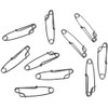 POFET 10Pcs Stainless Steel Long Line Longline Clip For Fishing