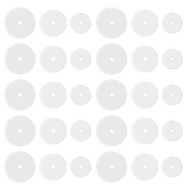 Clear Piercing Disc for Piercing Bump Silicone Healing Non Pull Piercing Discs Pressure Silicone Earrings Clear Disc Pads for Keloids Healing Pads Belly Button Piercing Kit, 30Pcs 5mm/7mm/9mm