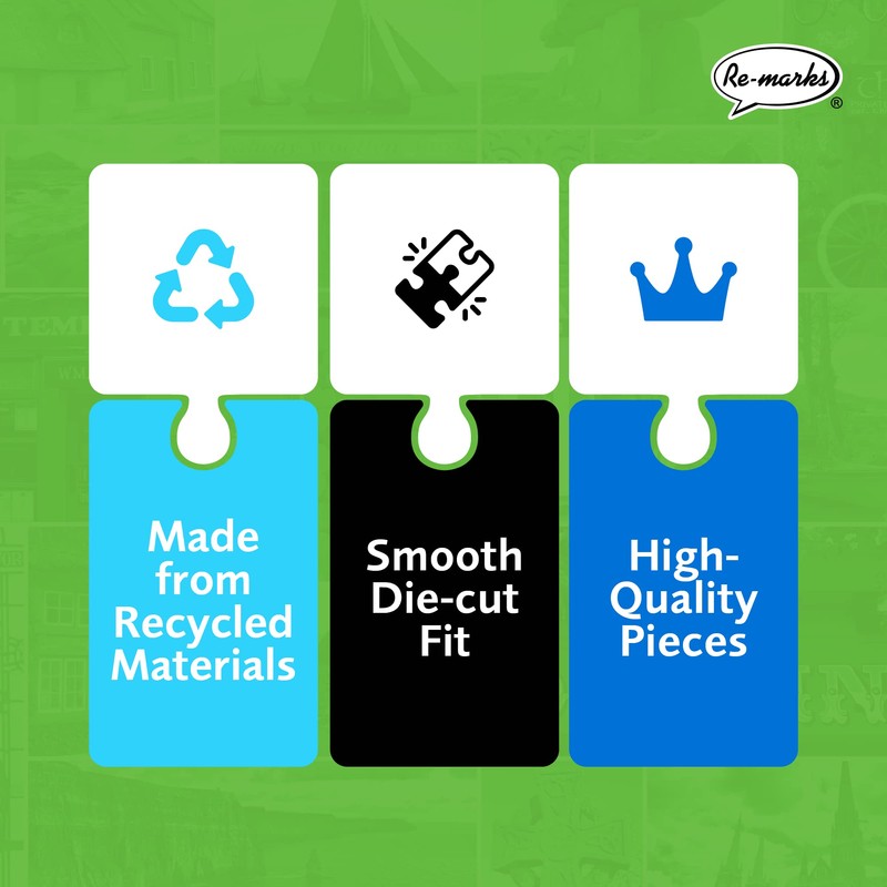 Re-marks Ireland, Country Puzzle, 500-Piece Jigsaw Puzzle for All Ages