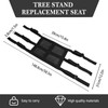 BangBoom Universal Black Tree Stand Seat Replacement, 15" x 12"