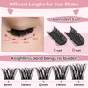 Cluster Lashes 72 Pcs Lash Clusters DIY Eyelash Extension Individual