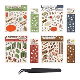 3D Sticker Scene 3D House Sticker Scene Decoration Miniature House Sticker 3D House Stickers Miniature House Sticker 3D Sticker Scene DIY 3D House Stickers 3D House Sticker Set 3D Sticker Scene