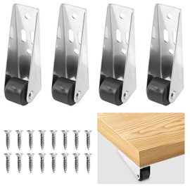 Set of 4 Furniture Castors, 68 mm Quiet Swivel Castors, Furniture Castors with Screws, 360° Swivel Castors for Furniture, Small Swivel Castors for Side Mounting, for Transport Board, Desk, Cabinet