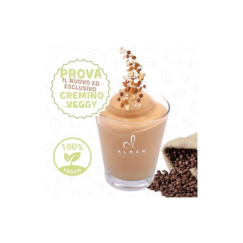 Almar Crema Caffè Fredda Vegana Senza Glutine, Senza Lattosio, Crema