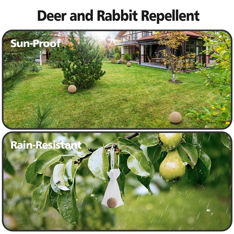 20 Pack Deer Repellent, Rabbit Repellent, Deer Deterrent, Powerful Deer