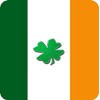 Ireland Shamrock Irish Set of 6 Aluminium Coasters With Cork